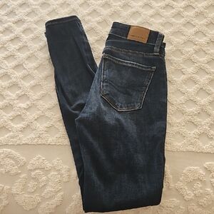 American Eagle Skinny Dark Blue Jeans Sz 00L